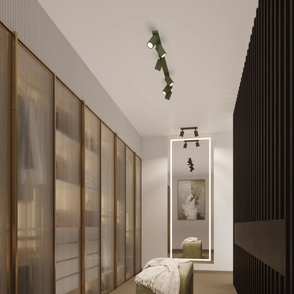 Plafon KARBON 4 zielony oliwkowy | sklep MIRAT kolekcja karbon