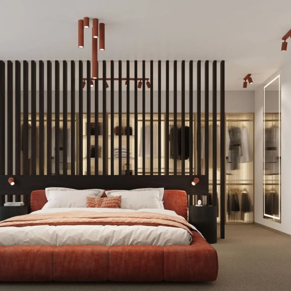 Plafon KARBON 2 ochra czerwona | sklep MIRAT kolekcja karbon