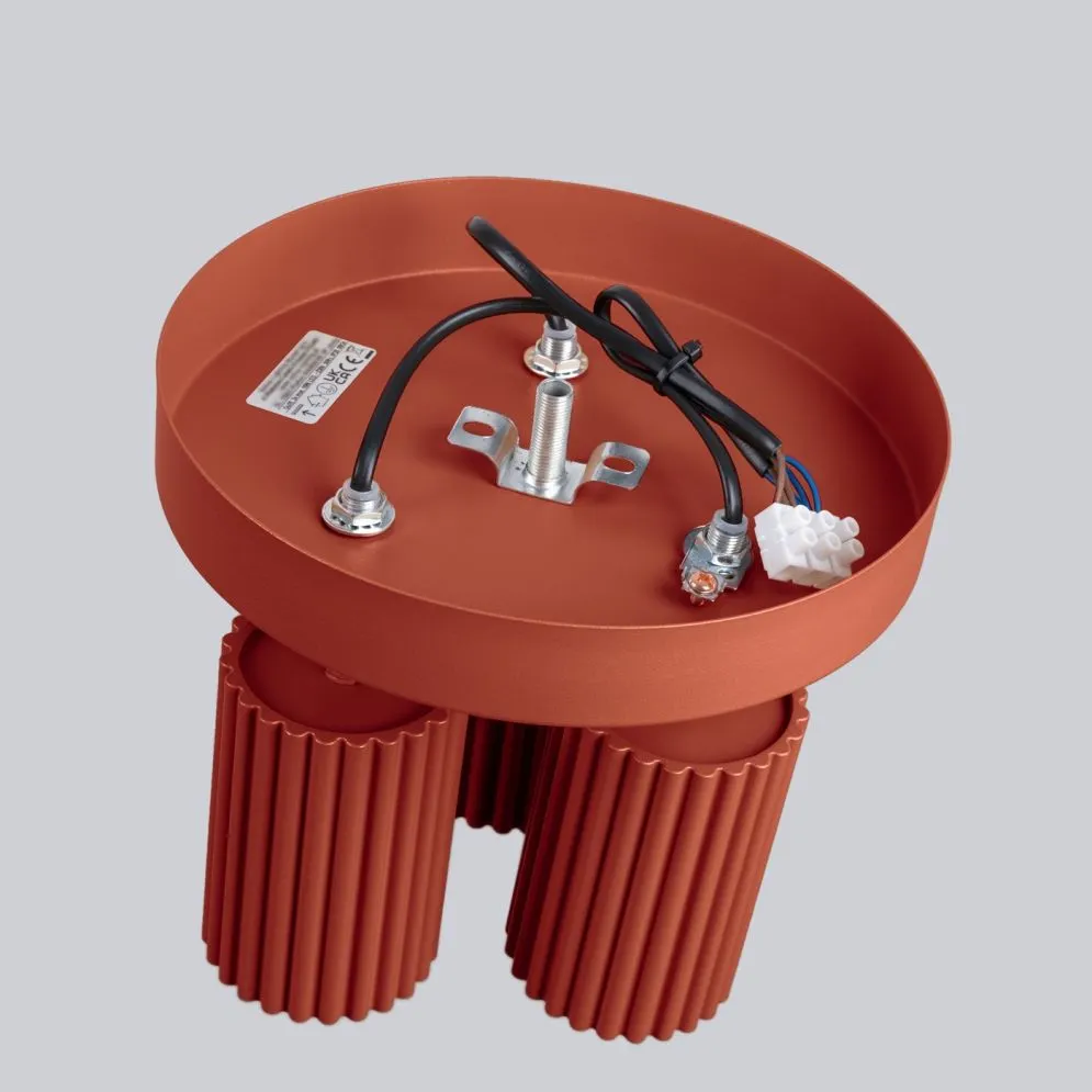 Plafon KARBON 3P ochra czerwona | sklep MIRAT  kolekcja karbon