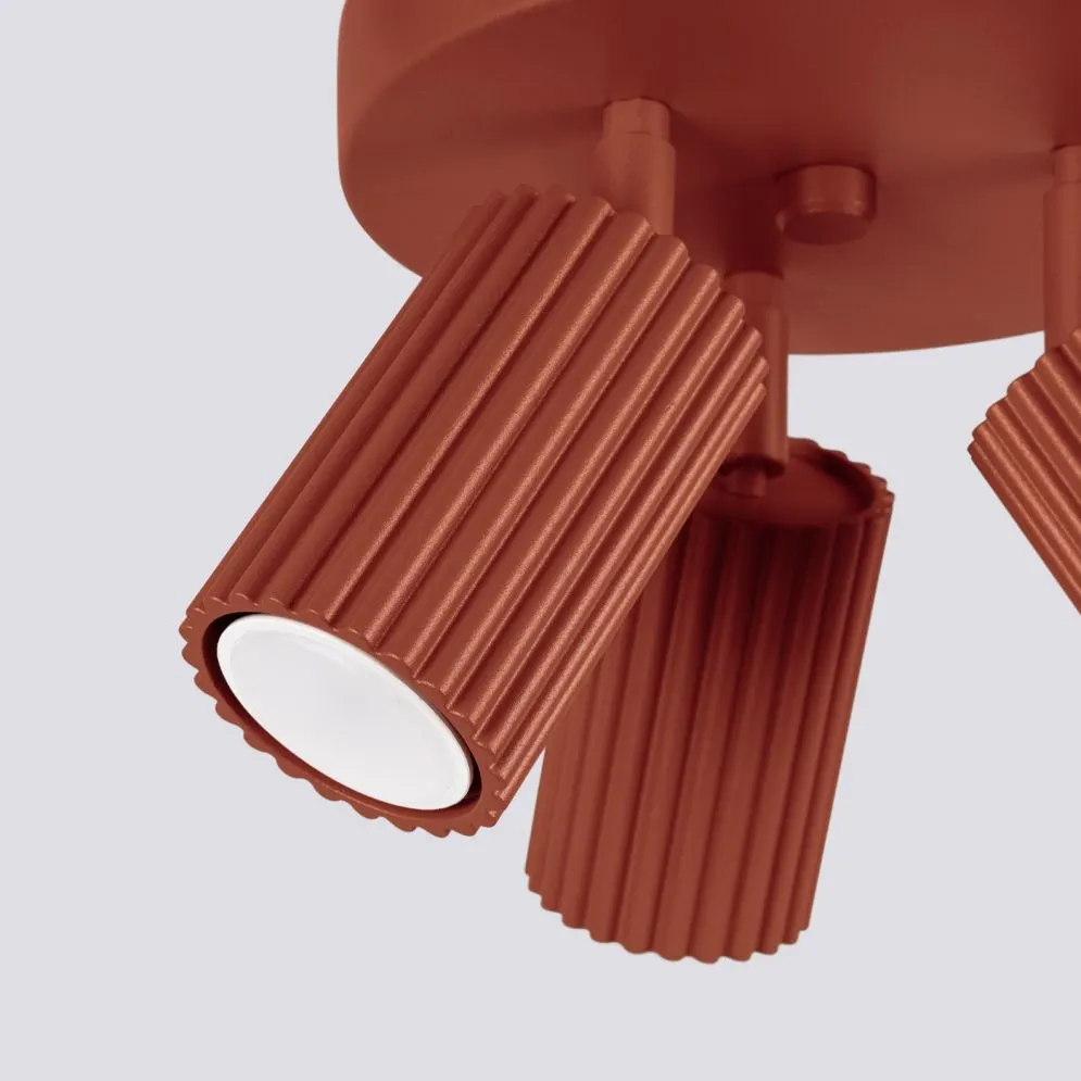 Plafon KARBON 3P ochra czerwona | sklep MIRAT  kolekcja karbon