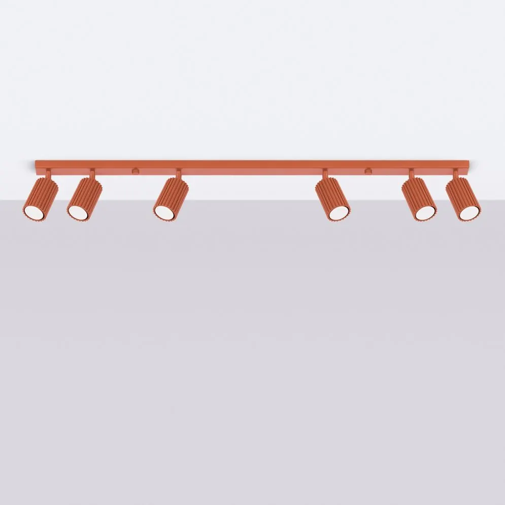 Plafon KARBON 6L ochra czerwona | sklep MIRAT  kolekcja karbon