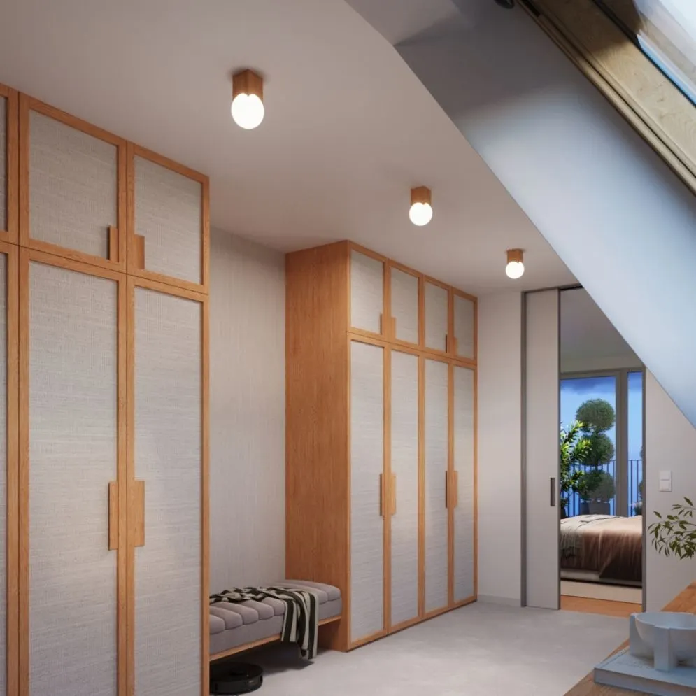 Plafon SOLIS naturalne drewno | sklep MIRAT  kolekcja solis