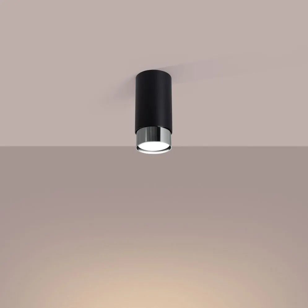 Plafon NERO 12,5 czarny/chrom | sklep MIRAT kolekcja nero