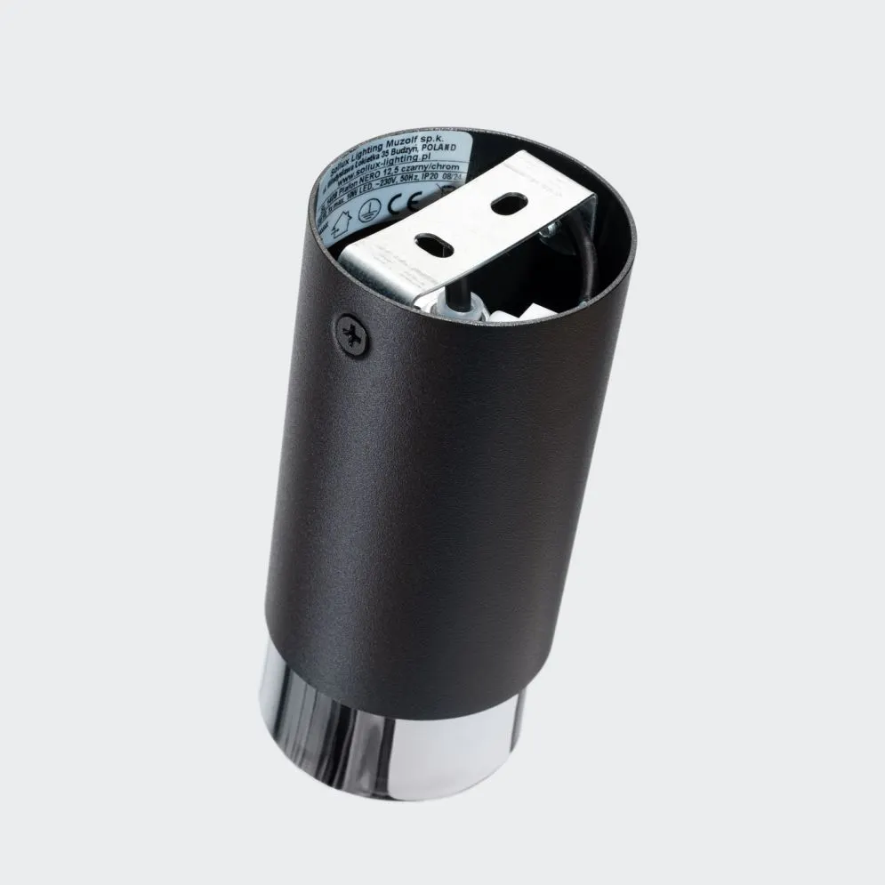 Plafon NERO 12,5 czarny/chrom | sklep MIRAT kolekcja nero