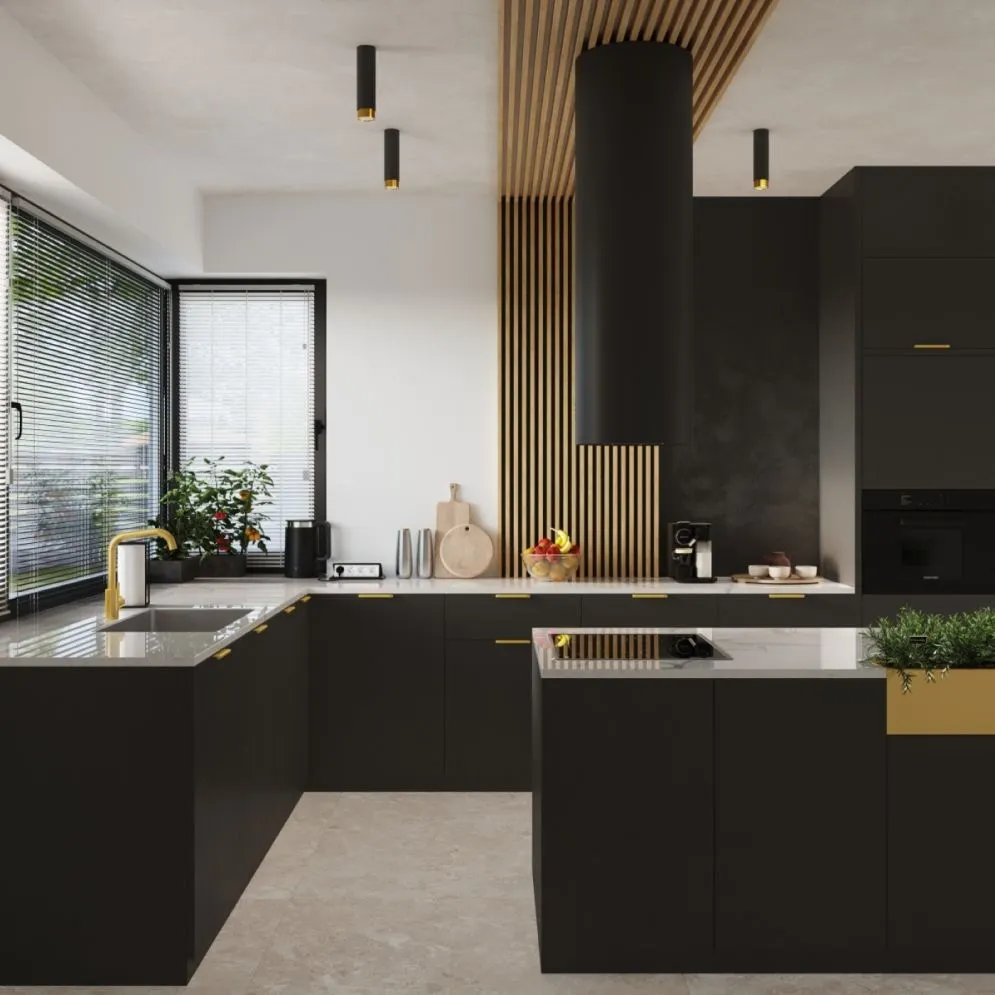 Plafon NERO 12,5 czarny/złoty | sklep MIRAT kolekcja nero