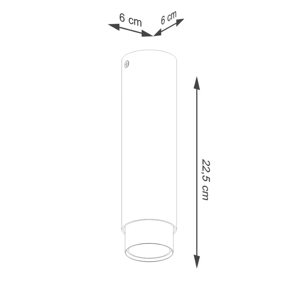 Plafon NERO 22,5 czarny/złoty | sklep MIRAT kolekcja nero