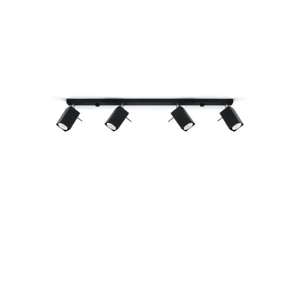 Plafon MERIDA 4L czarny | sklep MIRAT  kolekcja merida