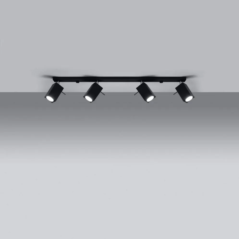 Plafon MERIDA 4L czarny | sklep MIRAT  kolekcja merida