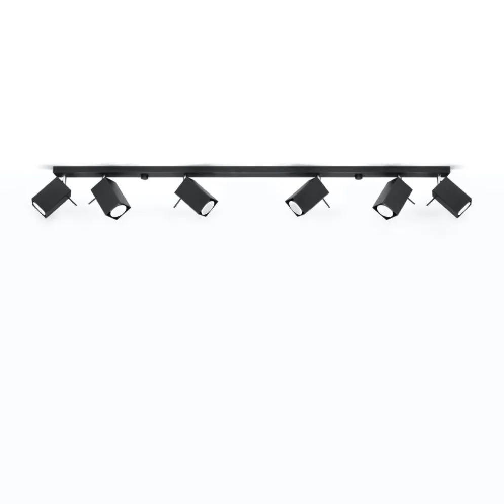 Plafon MERIDA 6L czarny | sklep MIRAT  kolekcja merida