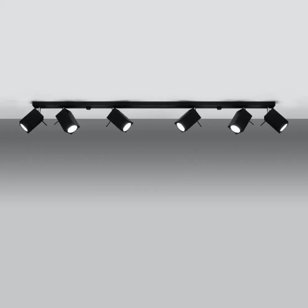 Plafon MERIDA 6L czarny | sklep MIRAT  kolekcja merida