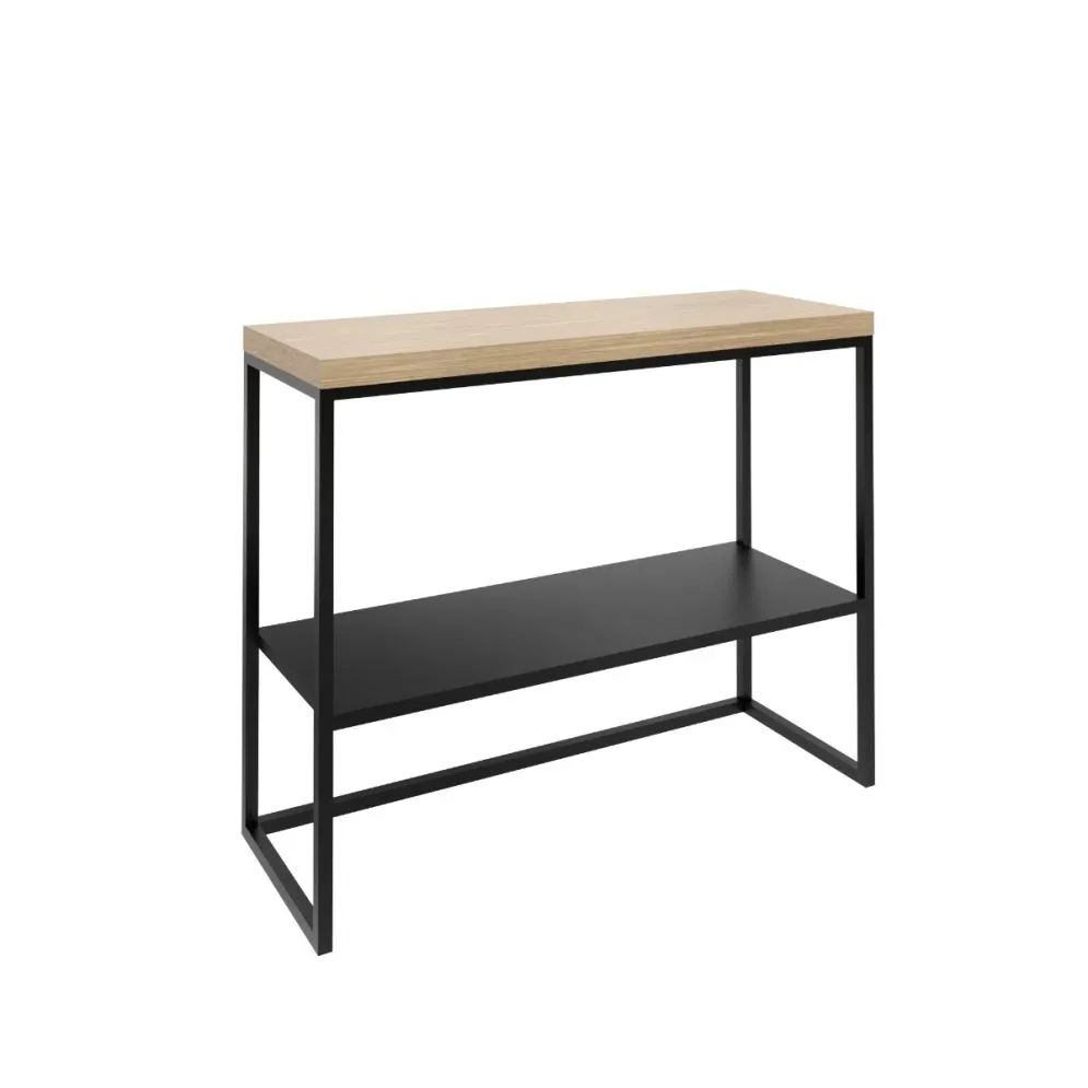 Szafka pod umywalkę LISA 75 cm czarny/dąb nowoczesna I sklep meblowy MIRAT. styl LOFT