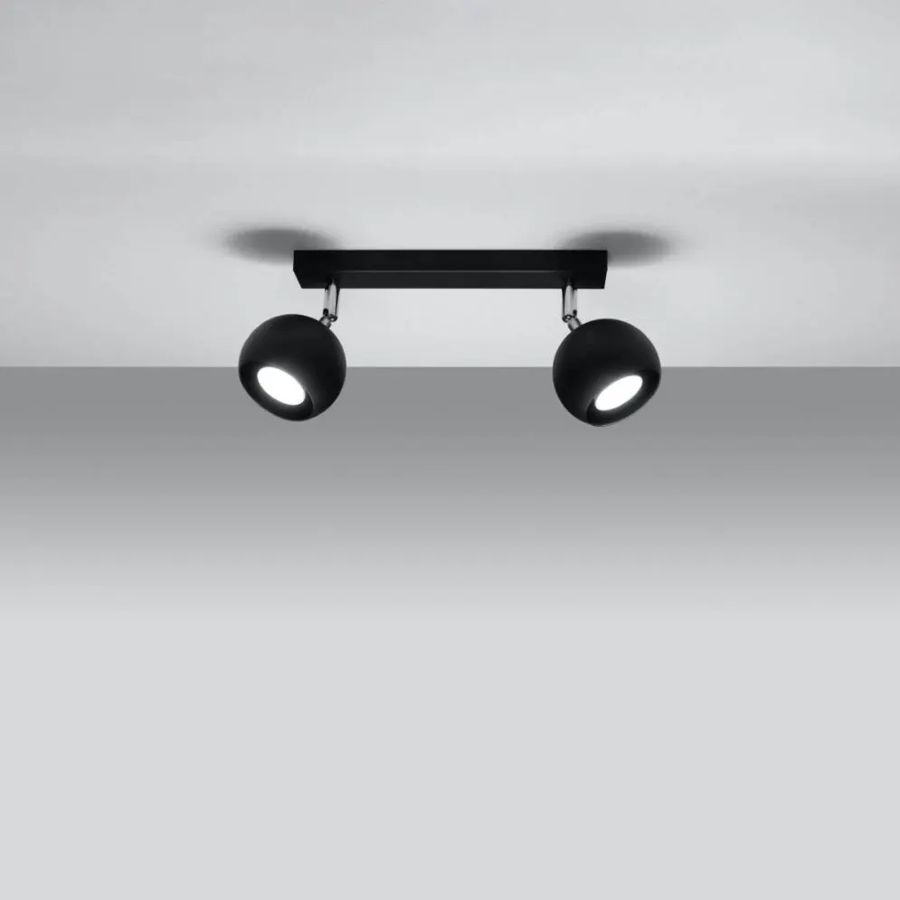 Plafon OCULARE 2 czarny | sklep MIRAT  kolekcja oculare