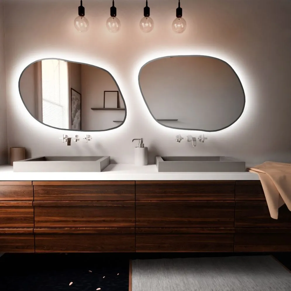 Lustro łazienkowe RUBINO IV 60 o nieregularnym kształcie | MIRAT. w stylu kolekcja RUBINO