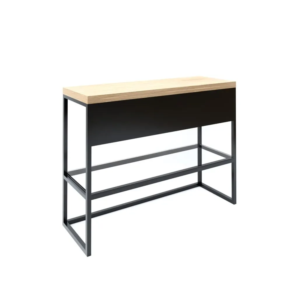 Szafka pod umywalkę nablatową BOSTON 60 cm czarny/dąb stojąca I sklep meblowy MIRAT. styl LOFT