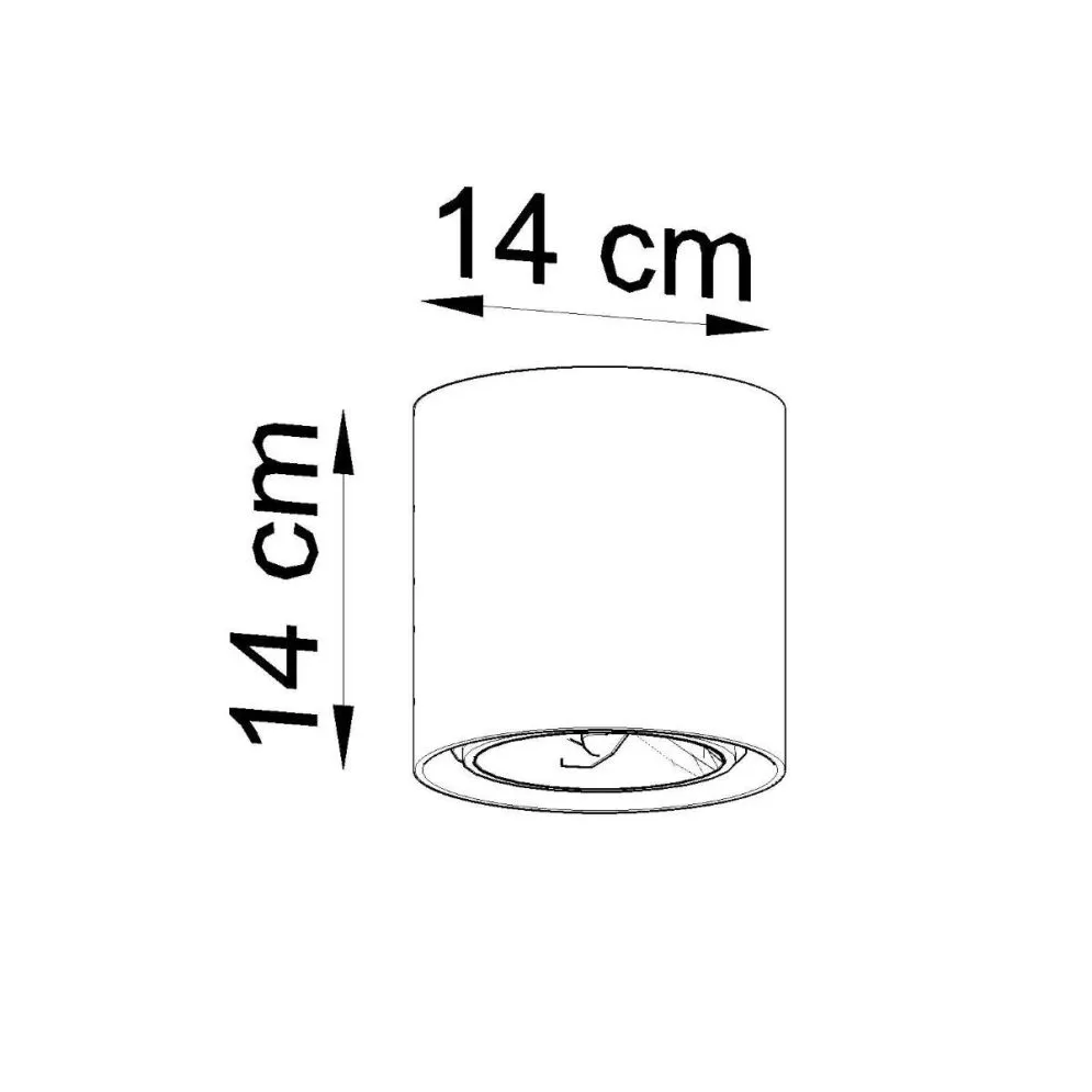 Plafon CULLO 140 beton | sklep MIRAT  kolekcja cullo