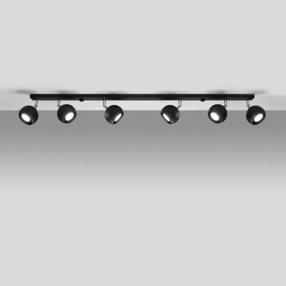 Plafon OCULARE 6L czarny | sklep MIRAT  kolekcja oculare