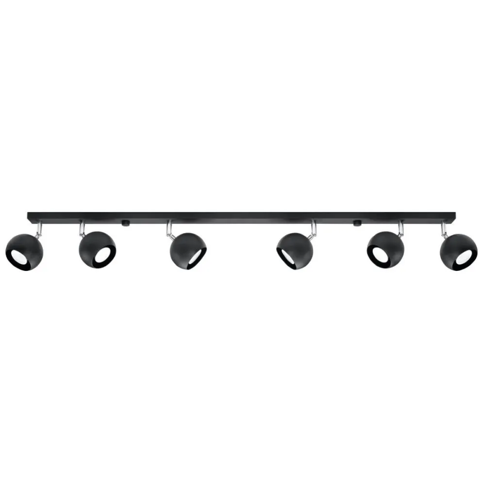 Plafon OCULARE 6L czarny | sklep MIRAT  kolekcja oculare