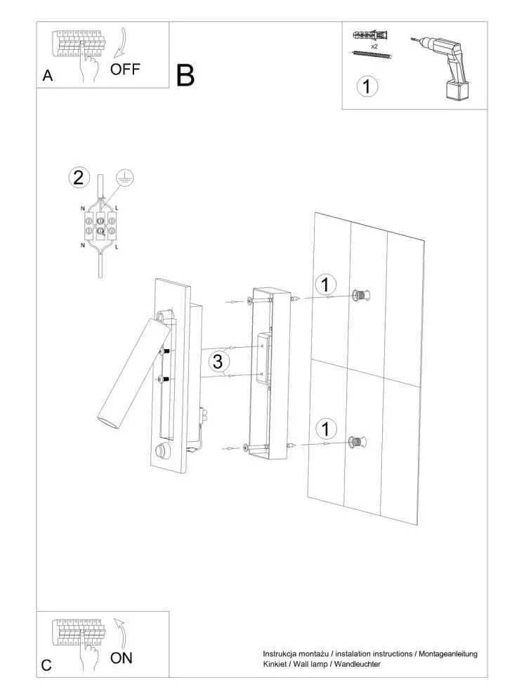 Kinkiet ENIF czarny | sklep MIRAT  kolekcja enif