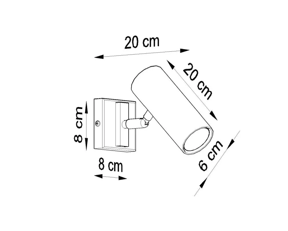 Kinkiet DIREZIONE czarny | sklep MIRAT kolekcja direzione
