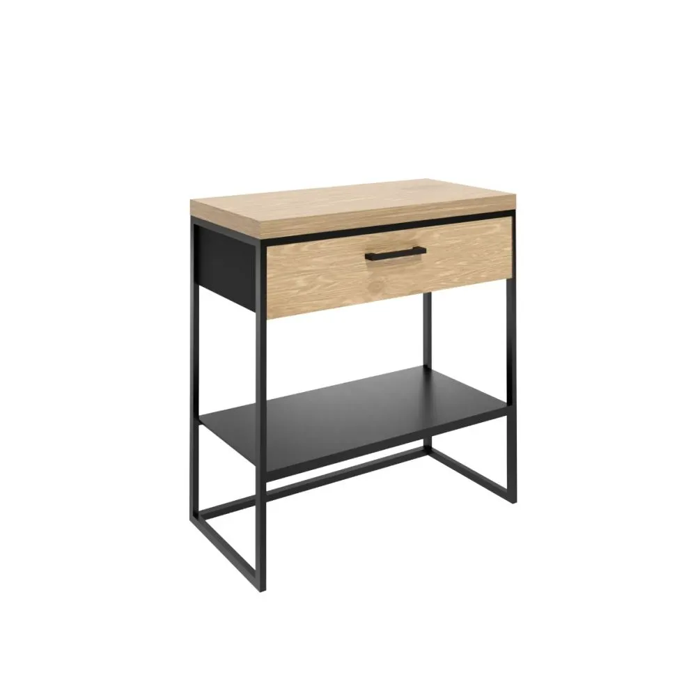 Szafka pod umywalkę nablatową ARIEN II 60x43 cm czarny/dąb nowoczesna I sklep meblowy MIRAT. styl LOFT