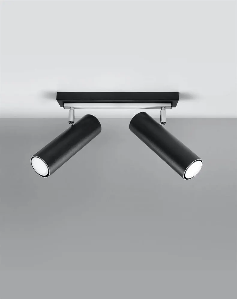 Plafon DIREZIONE 2 czarny | sklep MIRAT  kolekcja direzione