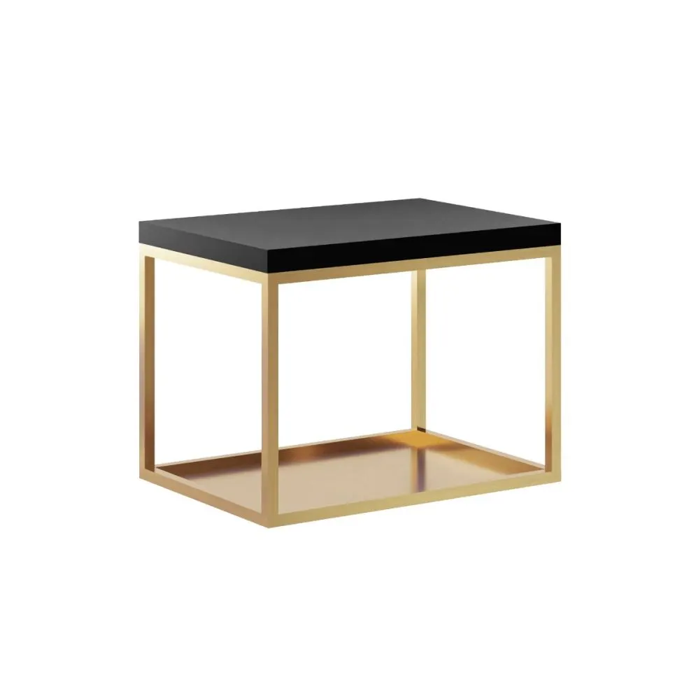 Szafka pod umywalkę nablatową ARTEM GOLD 60x35 cm złoty/czarny wisząca I sklep meblowy MIRAT. styl GLAMOUR