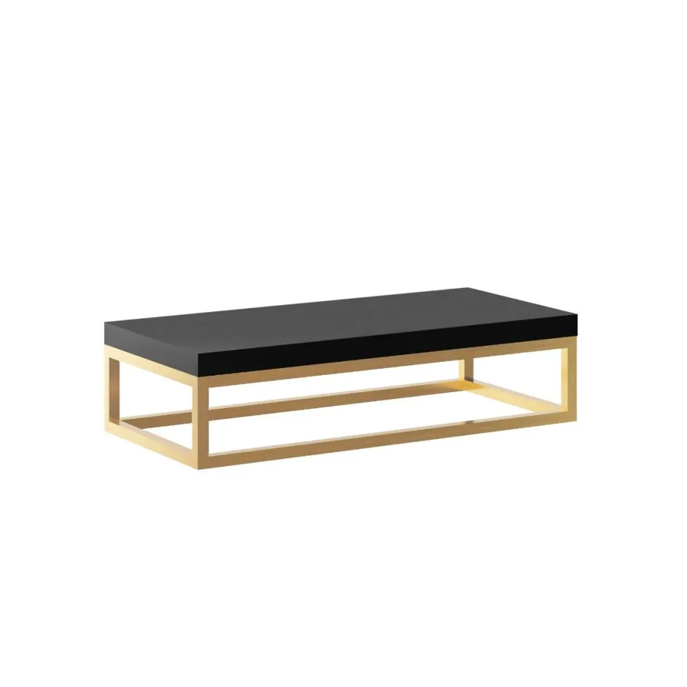 Szafka pod umywalkę nablatową CARIS GOLD 75x35 cm złoty/czarny glamour I sklep meblowy MIRAT. styl GLAMOUR