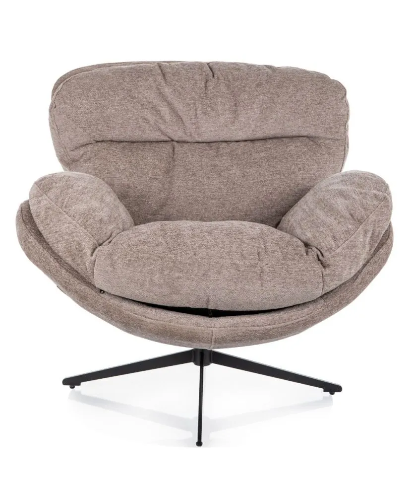 Fotel do salonu FLORENCE Raven ciemnobeżowy | MIRAT