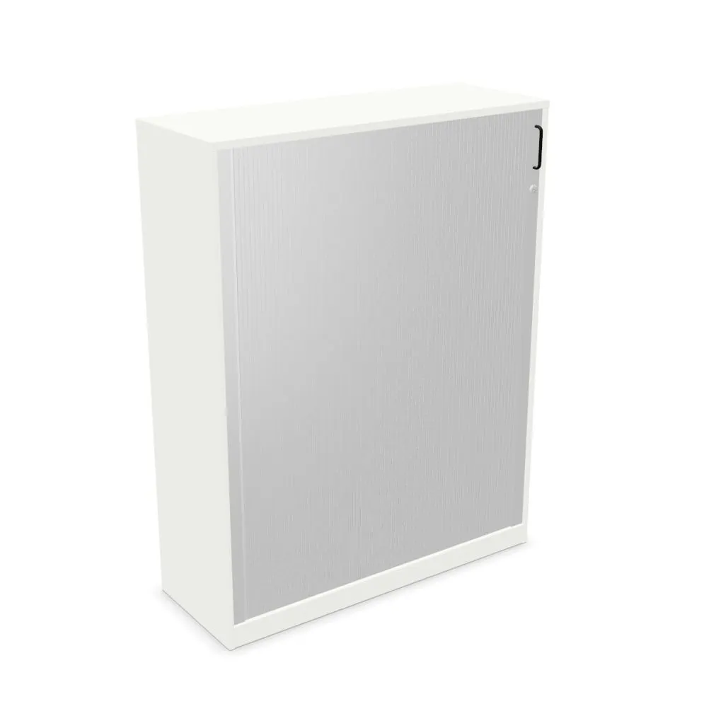 Szafka biurowa żaluzjowa EASY SPACE CABINET HRT 4-OH 120cm biała zamykana I sklep meblowy MIRAT.