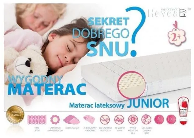 Materac lateksowy Junior 90x190 H2 antyalergiczny | MIRAT.