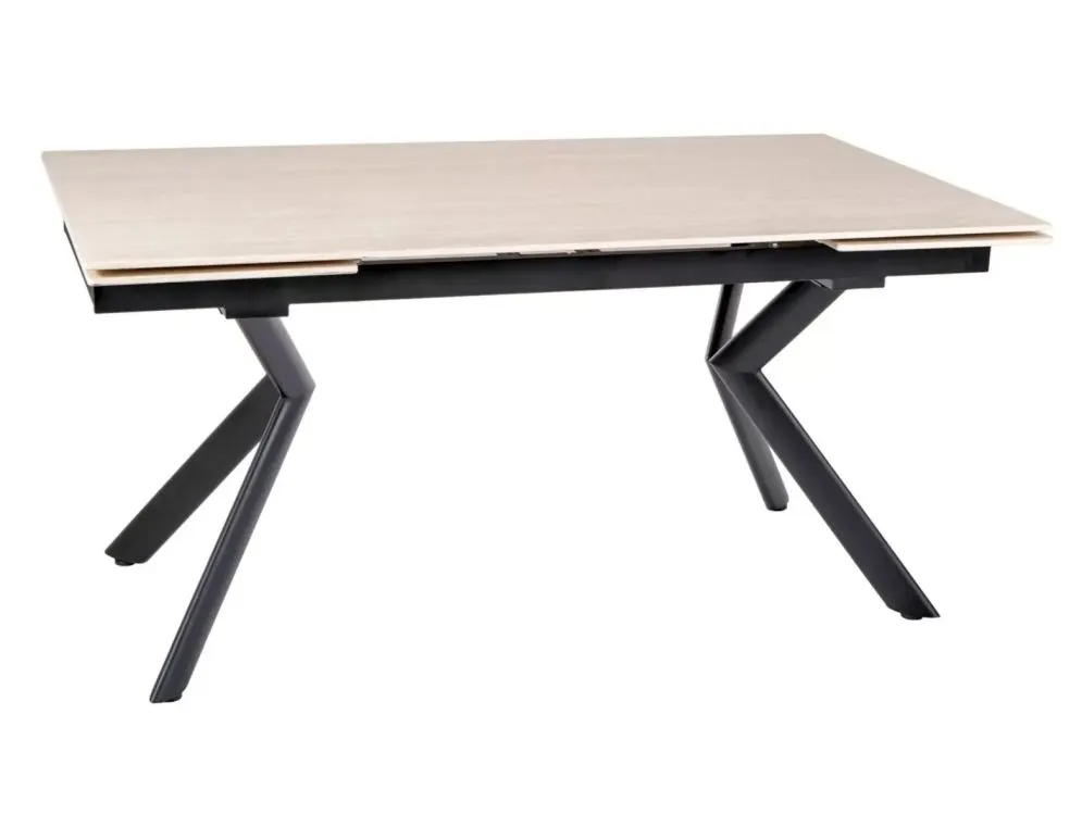 Stół ceramiczny Norton 160(240)x90 cm travertine beż | MIRAT styl LOFT