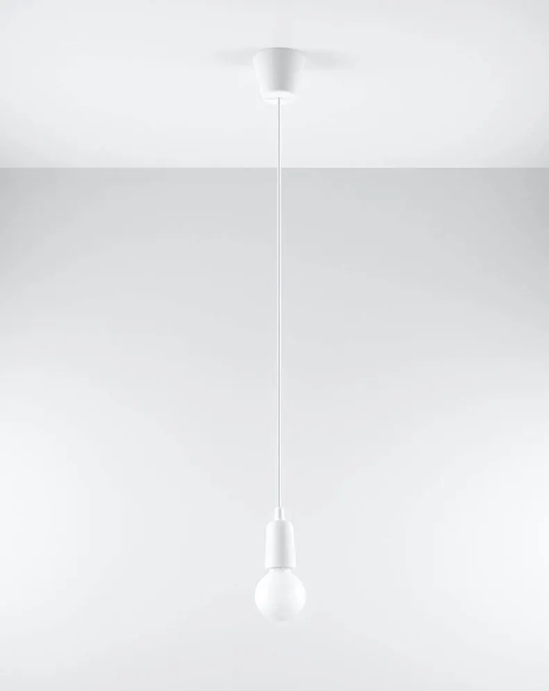 Lampa wisząca DIEGO 1 biała | sklep MIRAT  kolekcja diego