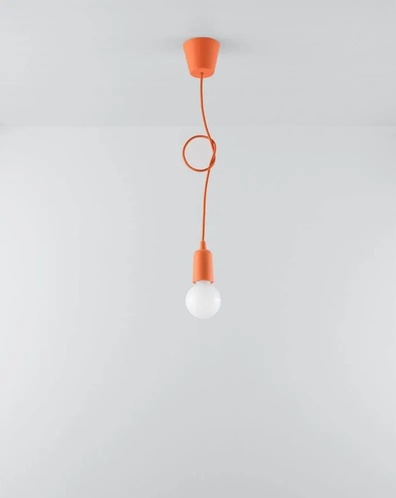 Lampa wisząca DIEGO 1 pomarańczowy | sklep MIRAT  kolekcja diego