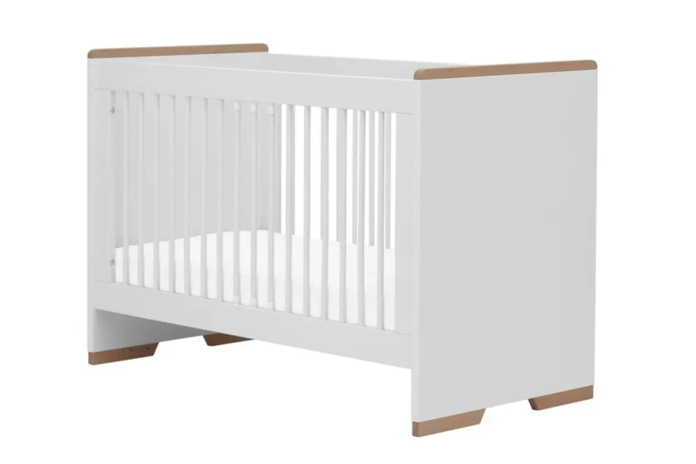 Łóżeczko dziecięce SNAP 120x60 niemowlęce | MIRAT. styl SKANDYNAWSKI kolekcja SNAP