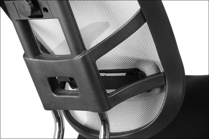 Fotel biurowy HN-5018 czarny do biura tapicerowany siatką | MIRAT. w stylu  kolekcja