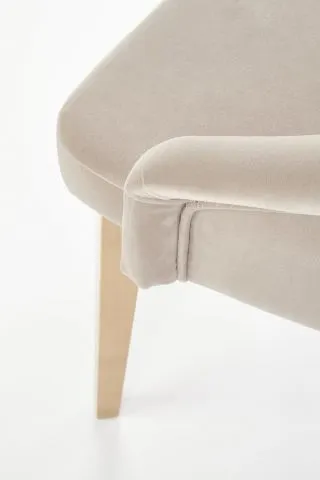 Krzesło TOLEDO 2 beżowe dąb miodowy tapicerowane | MIRAT. w stylu kolekcja TOLEDO