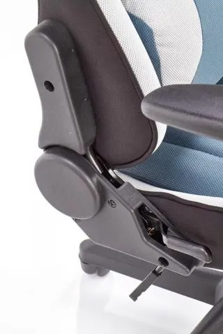 Fotel CAYMAN jasny popiel/turkus komputerowy | MIRAT. w stylu  kolekcja