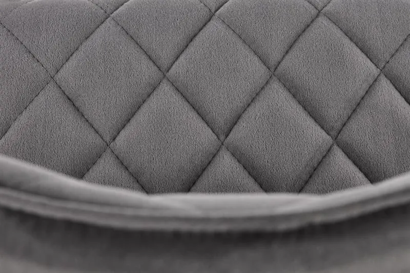 Krzesło K450 VELVET szare tapicerowane do salonu | MIRAT. styl GLAMOUR, LOFT