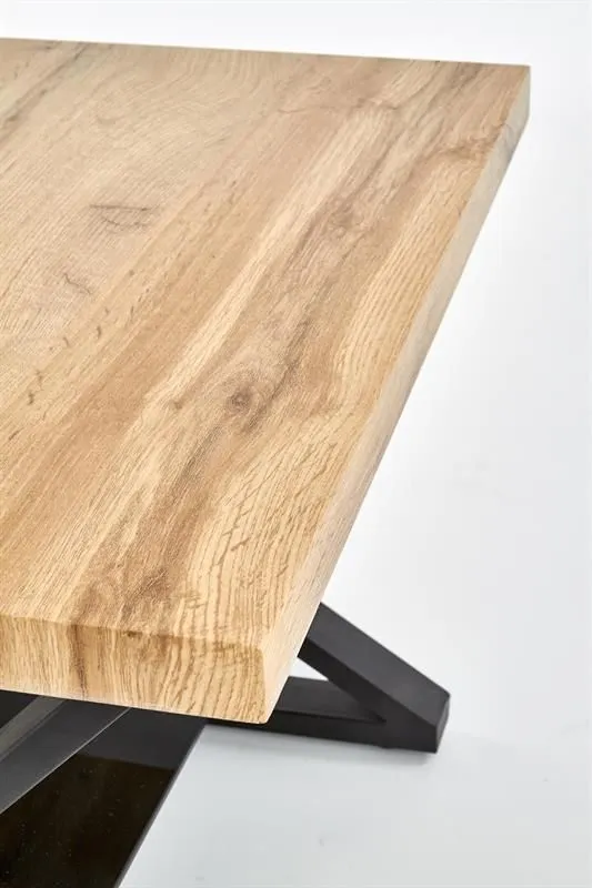 Ława XENA KWADRAT 60x60 ze szklaną półką do salonu w stylu loft | MIRAT. w stylu LOFT kolekcja