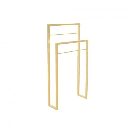 Wieszak na ręczniki AM-01 podwójny złoty do łazienki | MIRAT. styl GLAMOUR