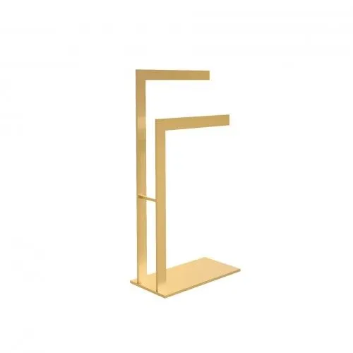 Wieszak na ręczniki OM-02 stojący złoty do łazienki | MIRAT. styl GLAMOUR