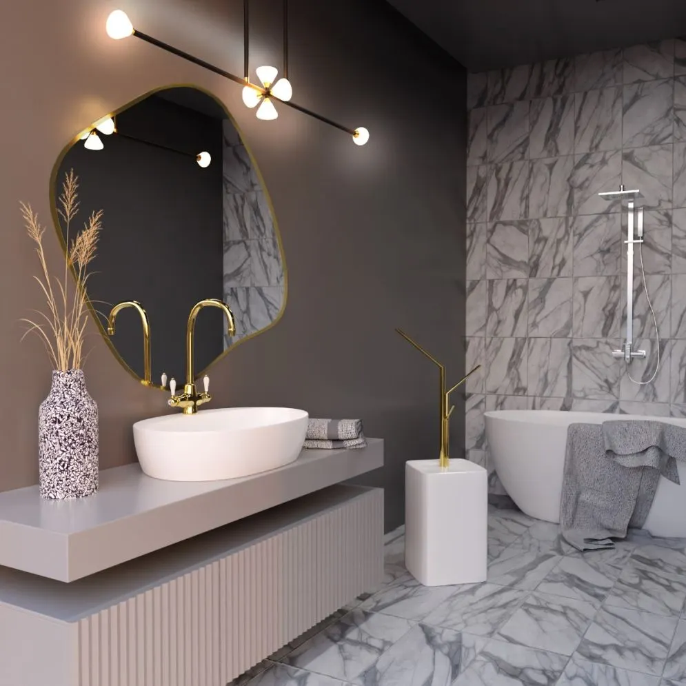 Lustro łazienkowe RUBINO CLOUD III 100 wiszące z ramą z tworzywa | MIRAT. w stylu  kolekcja RUBINO