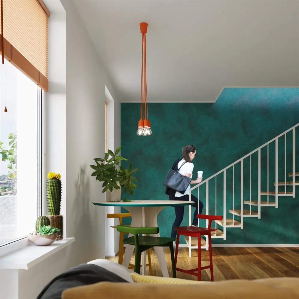 Lampa wisząca DIEGO 5 pomarańczowy | sklep MIRAT  kolekcja diego