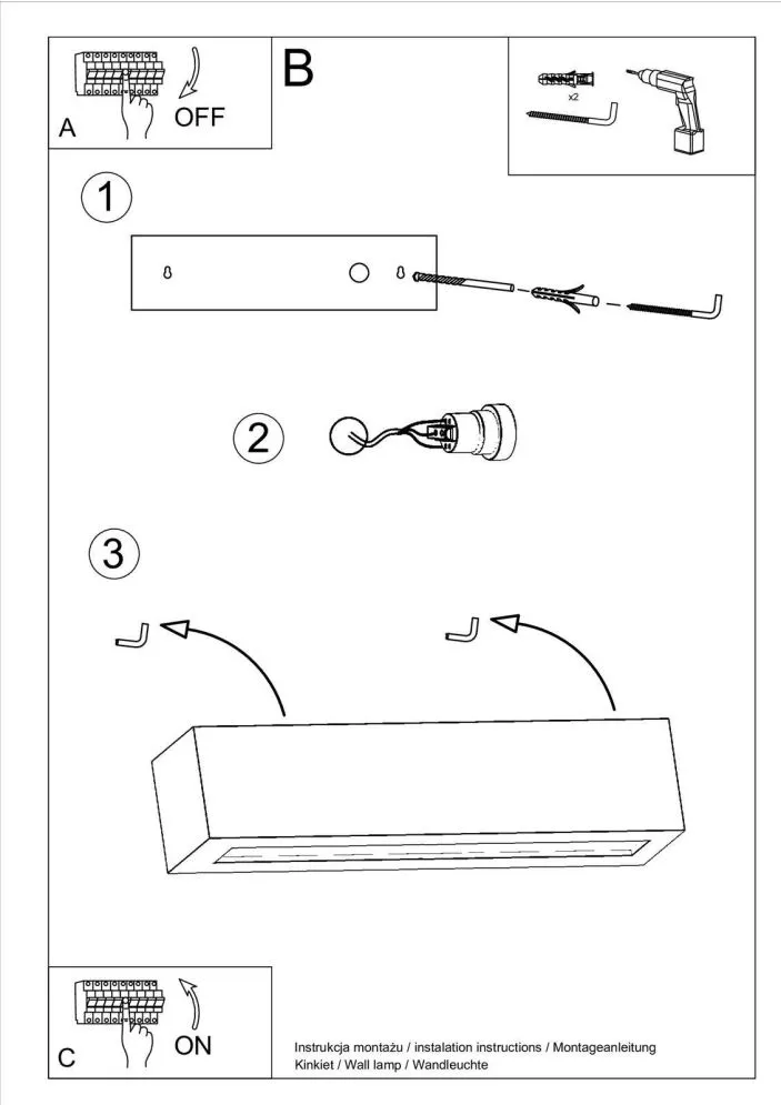 Kinkiet ceramiczny VEGA czarny | sklep MIRAT kolekcja vega