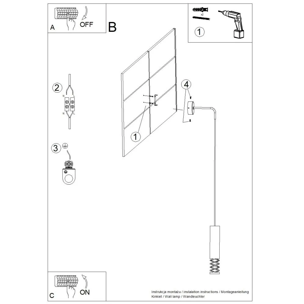 Kinkiet LAMI biały | sklep MIRAT  kolekcja lami