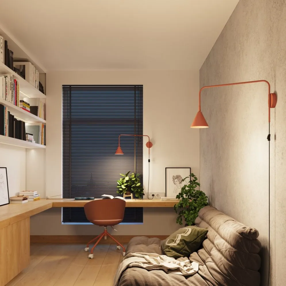 Kinkiet NOX ochra czerwona | sklep MIRAT  kolekcja nox