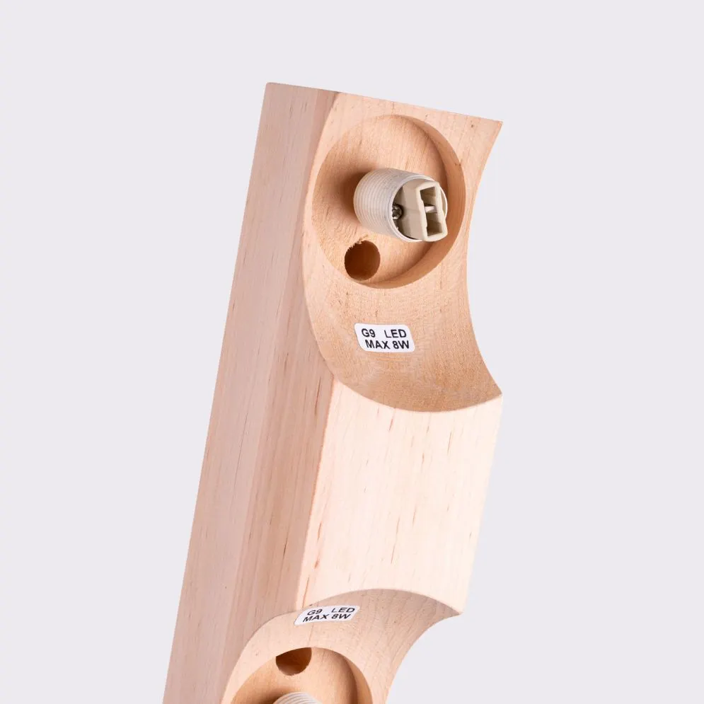 Plafon BULBO 2 naturalne drewno | sklep MIRAT  kolekcja bulbo