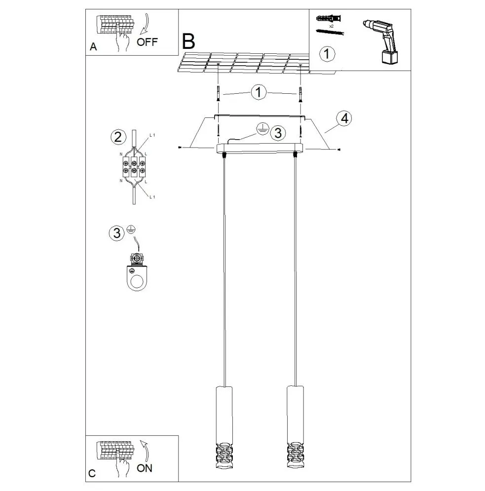 Lampa wisząca LIRO 2 biały | sklep MIRAT kolekcja liro