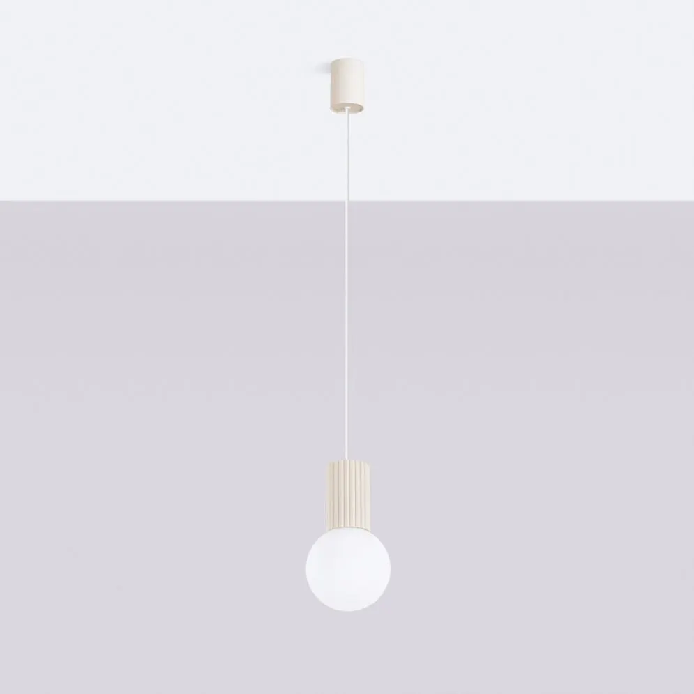 Lampa wisząca HALO 1 beżowa | sklep MIRAT  kolekcja halo