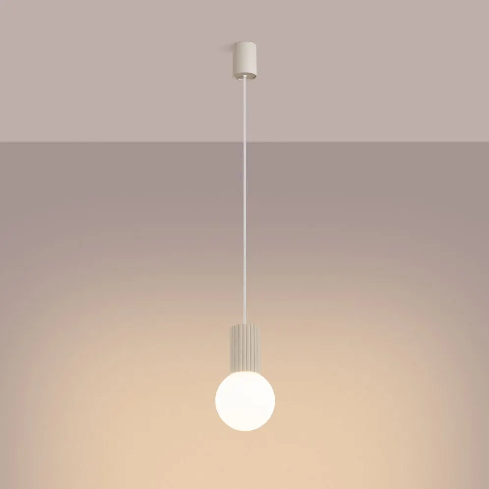 Lampa wisząca HALO 1 beżowa | sklep MIRAT  kolekcja halo